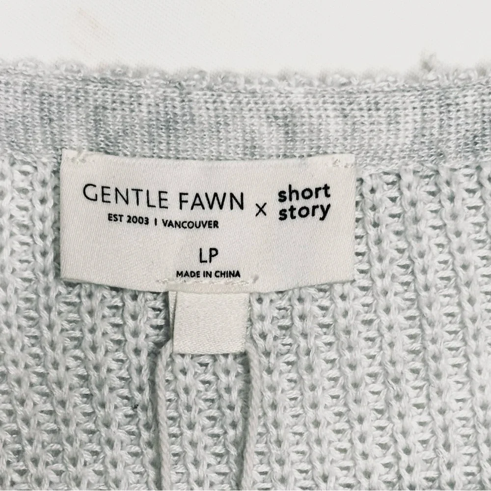 NWT Gentle Fawn Phoebe V Neck Puff Sleeve Pullover Sweater